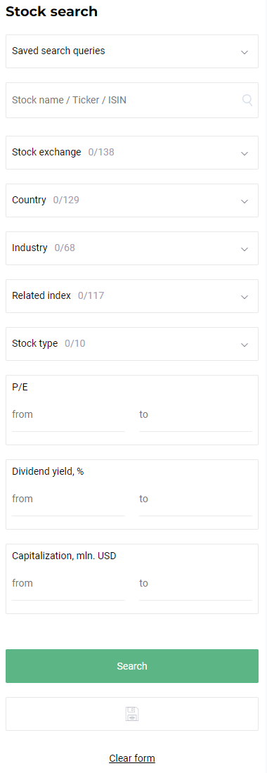 stock search